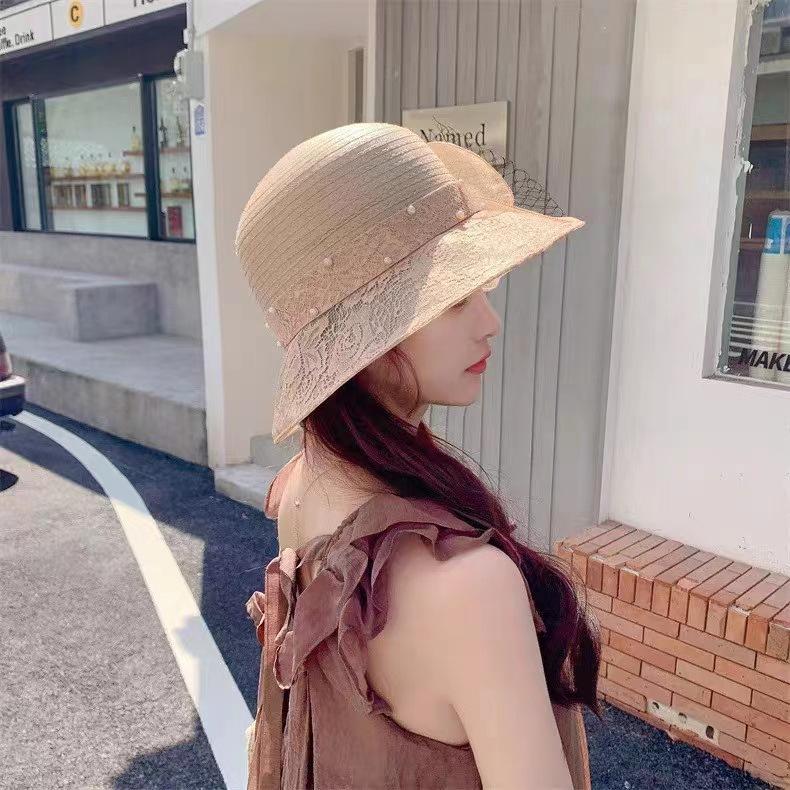 Easter Flower Sun Hat - Ultra-Lightweight, Wide Brim, Sunshade Design for Women - Perfect for Outdoor Seaside Vacations, Spring and Summer Seasons