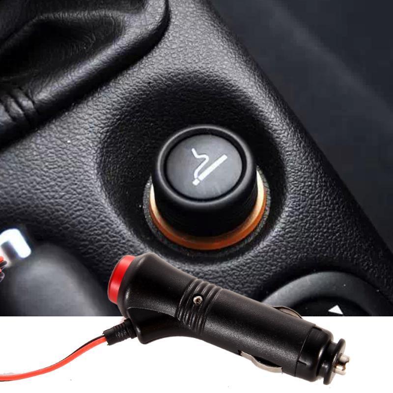 12/24V 3M Copper Lighter Socket Plug Connector Extension Wire Male Car Cigarette Cable W/ On-Off Switch for Automobile Refit DC