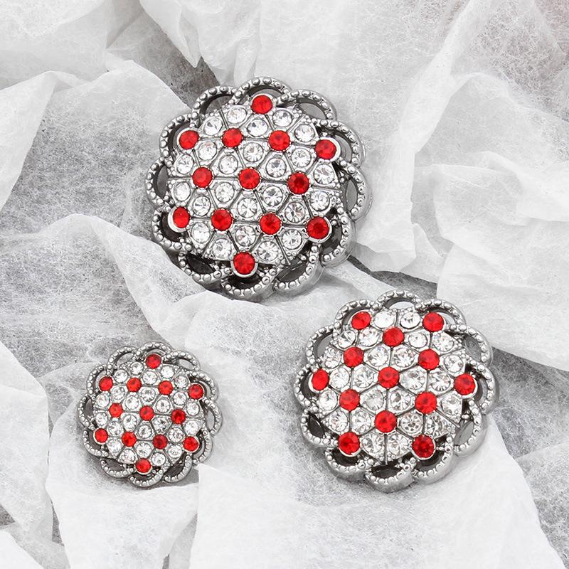 Exquisiter Strass Metallknopf Strickjacke