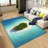 3D Ocean Seawater Beach Water Scenery Area Rug,Carpet Rug for Living Room Bedroom Sofa Doormat Decoration,Kid Non-slip Floor Mat