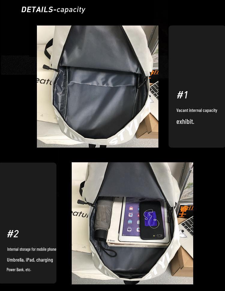 Large Capacity Oxford Cloth Backpack for Female Students