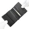 Inden Leather Billfold Black with White Dragonfly [Inden-ya] Bi-fold Wallet, Z, Thin, Compact, Deerskin, Lacquer, Pattern, 2013-11-008