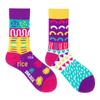 Calzini AB Asimmetrici Trendy Divertenti per Coppia Anatra Mandarina Colorati Calzini a Mezza Gamba SMLSOX