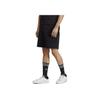 Adidas Originals Pure Color Badge Embroidered Elastic Waist Sports Shorts Men Shorts Black IA4901