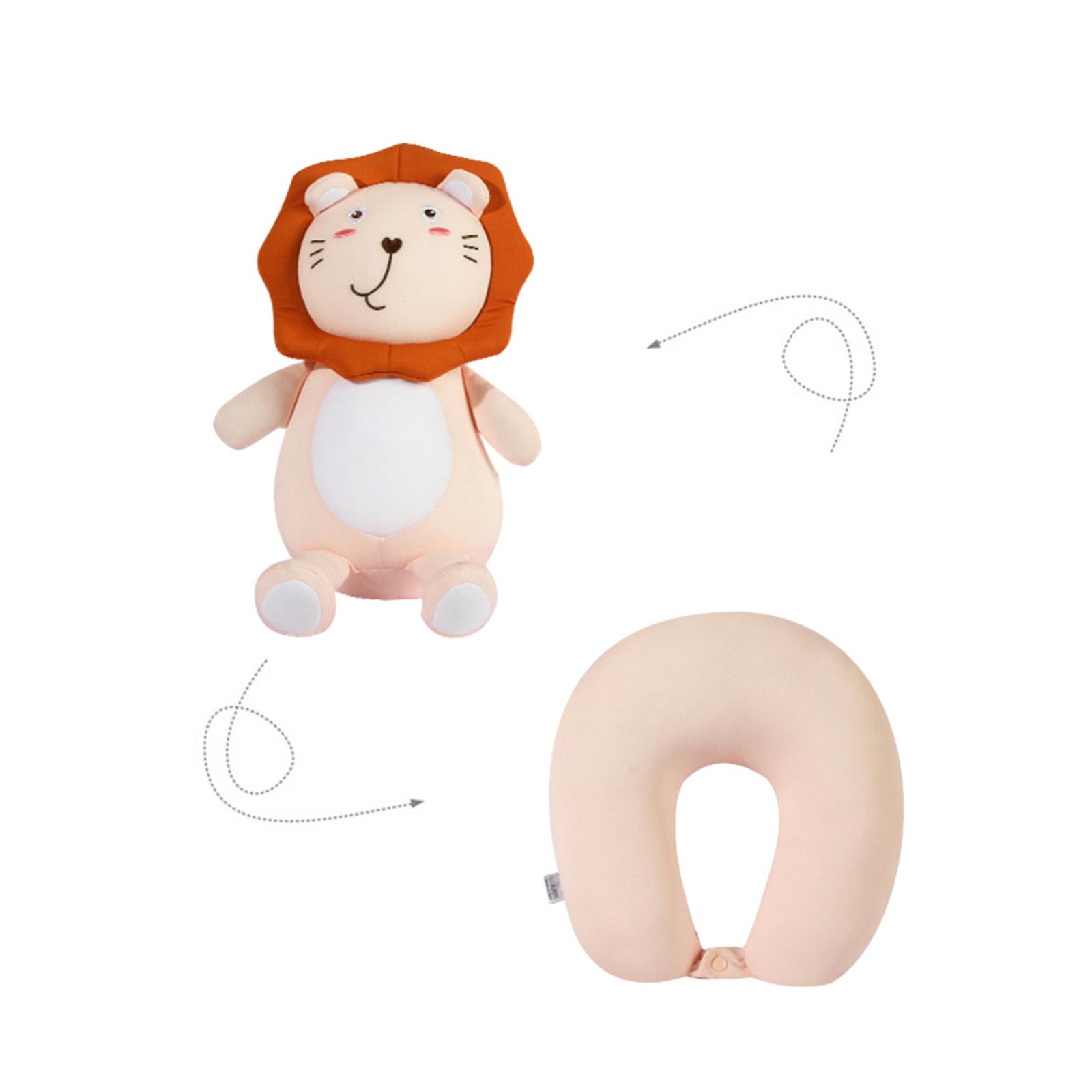 

U-Shaped Pillow Pillow 2 in 1 Deformable Neck Pillow Soft and Elastic Comfy Suitable for Office Car and Travel Kids Toy 2