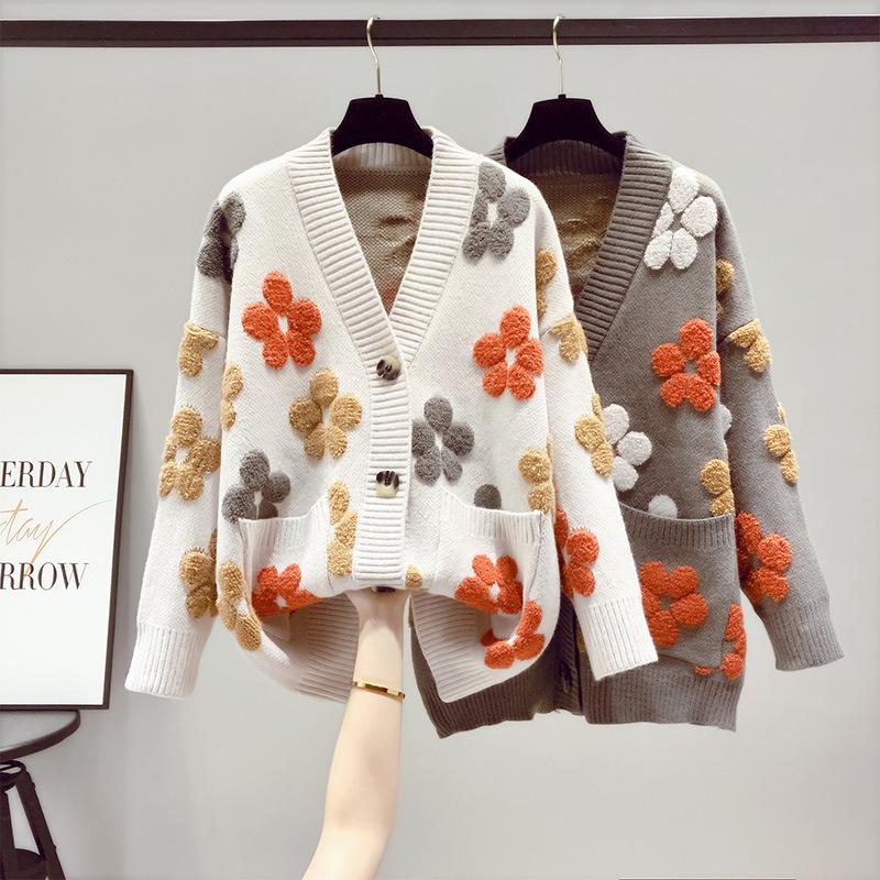 2023 Autumn/Winter Women's Sweet Japanese Style Knitted Cardigan Sweater Coat
