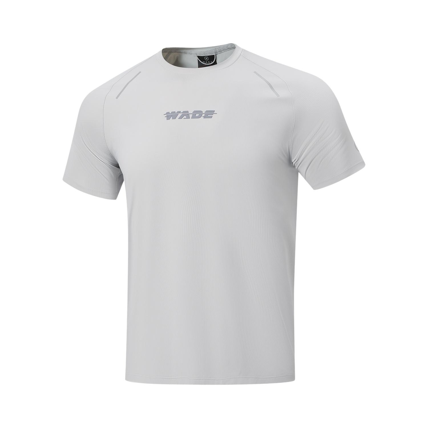 Li-Ning Серия Уэйда Ледяное Ощущение Комфортная Устойчивая к УФ Круглый Вырез Футболка Мужские топы ATSW125-4 M