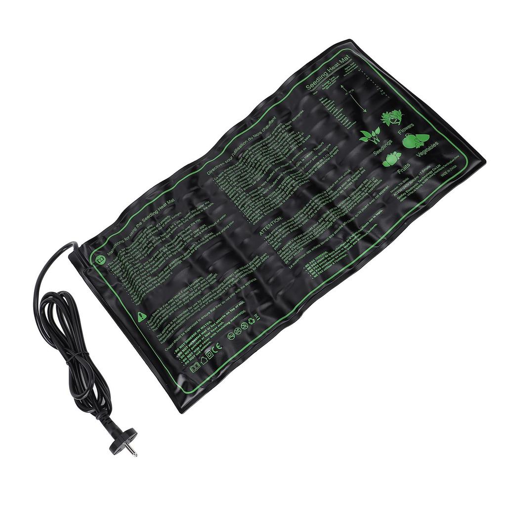 20x10in Seedling Heat Mat PU Water Proof Warm Hydroponic Plant Heating Pad Mat for Seed Germination