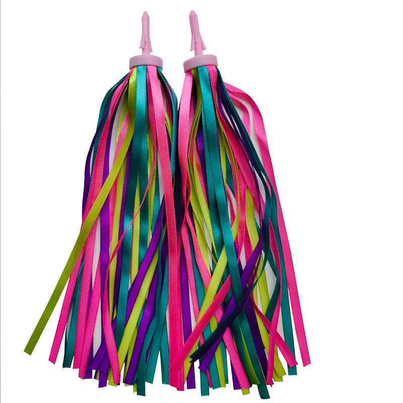 Children Skateboard Accessories With Colorful Ribbons And Bell For Safety And Decor