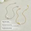 Cui Yan Sterling Silver Korean Heart Pearl Bracelet - Women's Elegant Niche Design
