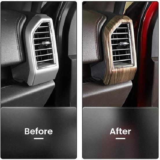 Left & Right Dashboard Air Condition Vent Outlet Decor Cover For Ford F150 15-20
