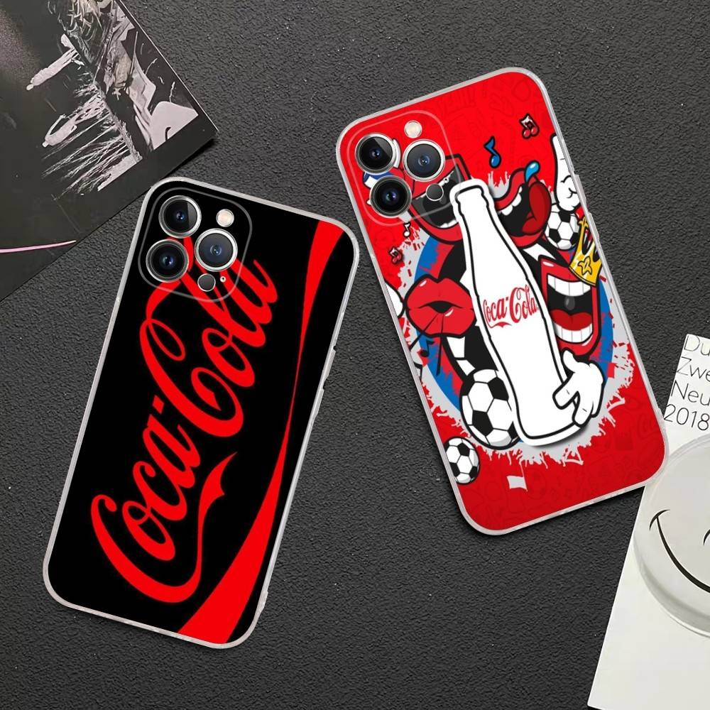 Cool C-Coca-C-Cola Phone Case For IPhone 17 16 15 14 13 11 12 Pro Max 16 Plus Transparent