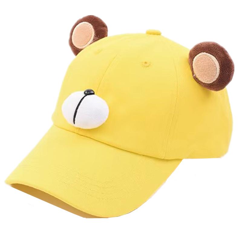 New Children's 3D Design Cartoon Cap Bear Anime Cartoon Hat Cap Boys Girls Hat High Quality Baseball Cap For Kids