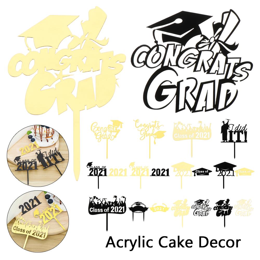 Acrylic Cake Decor Cupcake Toppers Food Sticks 2019 Graduation Congrats Grad New Acrylic Cake Decor Cupcake Toppers Food Sticks 2019 Graduation Congrats Grad New