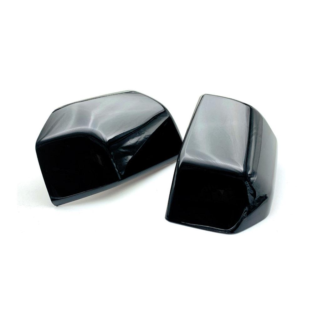 For Ford F150 2015-2020 Raptor Rearview Side Mirror Cover Wing Cap Exterior Door Rear View Case Trim Carbon Fiber Black Silver