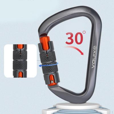 25kN Heavy Duty Locking Carabiner Clips - Excellent for Securing Pets Outdoor, Camping, Hiking,