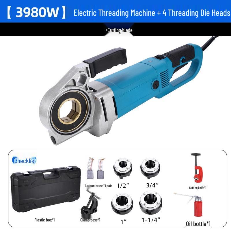 Electric Handheld Pipe Threader CN plug (adapter included)