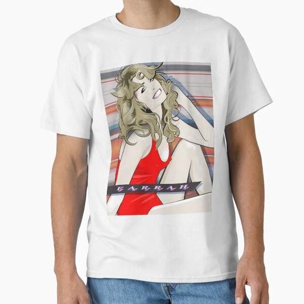 Farrah Retro Portrait Classic Tshirt Made In Usaaus Tshirt S2xl S