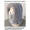 Windproof Hat for Women, Autumn and Winter Cycling, Keeping Warm and Ear Protecting. Outdoor One-piece Hood, Plush Scarf Mask