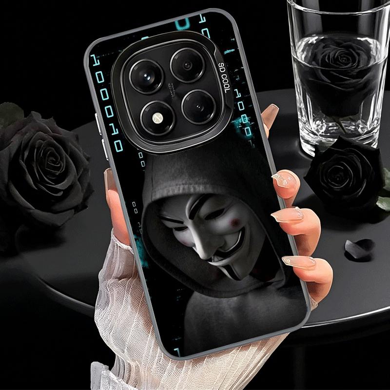 Anonymous V Mask Soft Phone Case for Samsung Galaxy S24 S25 FE S26 Edge S23 Ultra S22 Plus S21 + Shockproof Cover Back Shell