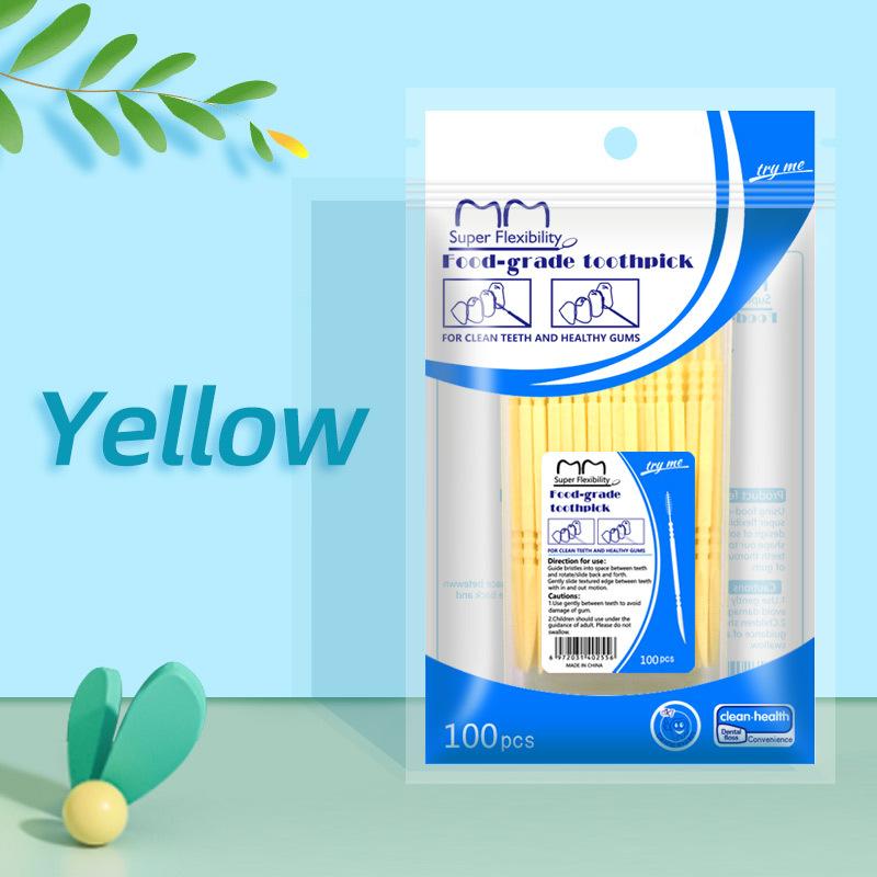 Fishbone-shaped 100-piece Boxed Double-ended Toothpicks