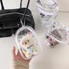 Transparente PVC-Puppen-Aufbewahrungstaschen für 13cm Spielzeug-Display INS-Stil Cartoon-Aufbewahrungstasche mit Kette Niedlicher Mädchen-Taschenanhänger 2025 Neu