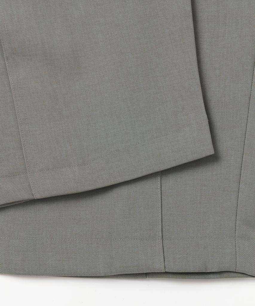 Le Mad Semi-Balloon Double-Pleat Pants - Khaki Gray