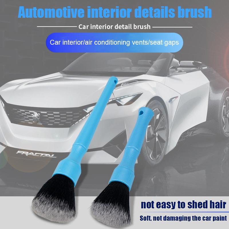 Car Detailing Brush Soft Bristle Brush Auto Wash Accessories Gap Cleaning Tools Vehicle Interior Air Conditioner Supplies
