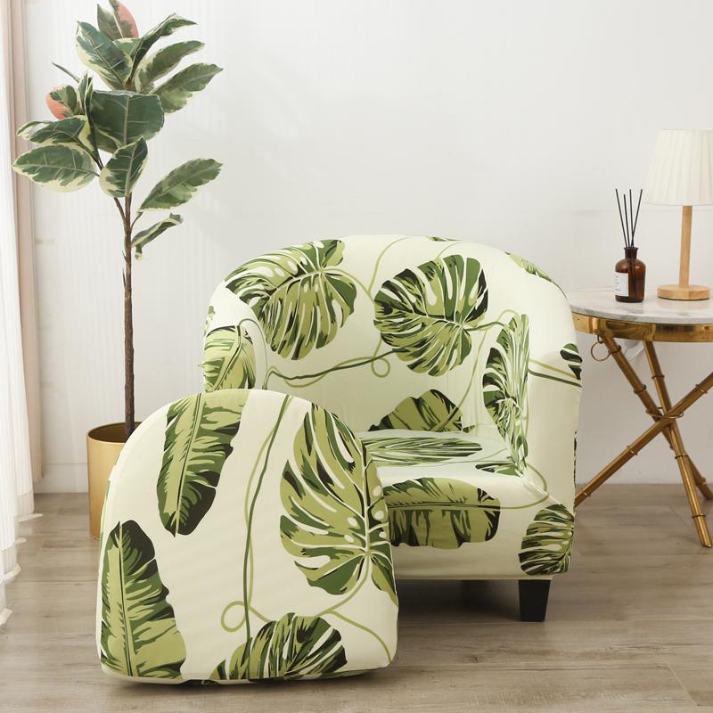 

2PC/Set Club Chair Cover Stretch Armrest Sofa Covers Spandex Non-Slip Machine Washable Furniture Protector For Living Room 1PC