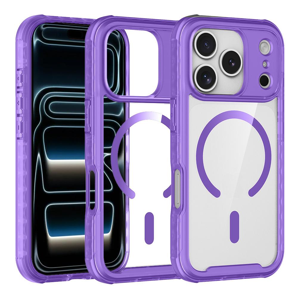 iphone11promax magnetic mobile phone case is suitable for Apple 11 two-in-one matte transparent color 11 anti-drop protective cover.