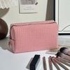 Striped Cosmetic Bag Travel Makeup Pouch Portable Makeup Bag Zippered Toiletry Bag for Women Makeup Brushes