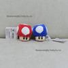 8cm Cute Mario Mushroom & Poison Mushroom Plush Keychain Charm