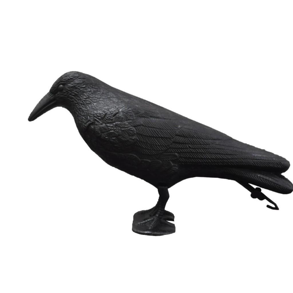 Plastic Halloween Crow Garden Decoration: Animal Ornament & Hunting Bait