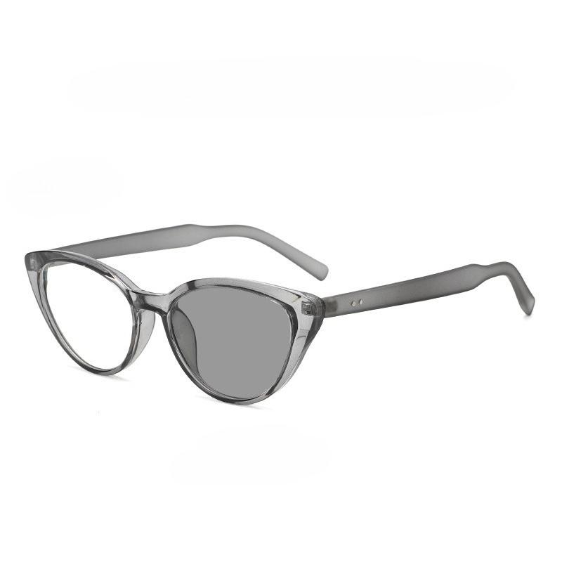Outdoor Photochromic Myopia Glasses Women Stylish Oval Frame Anti Blue Light Ultralight Color Changing Near Sight Eyeglasses UV Protection Sunglasses