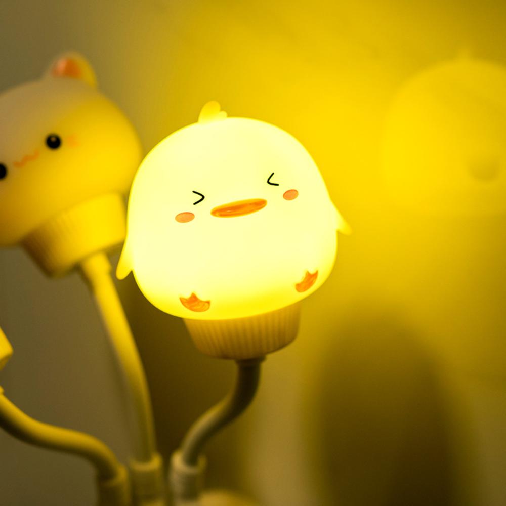 USB Cartoon Cute Night Light With Remote DC 5V Control Babies Bedroom Decorative Feeding Light Bedside Tabe Lamp Apply To Laptop