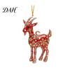 Acrylic Festive Hanging Pendants 2D Goat Christmas Tree Ornament, Zodiac Pendant with Gold String, Year Red Gradient Decor of The Ornament 2027,