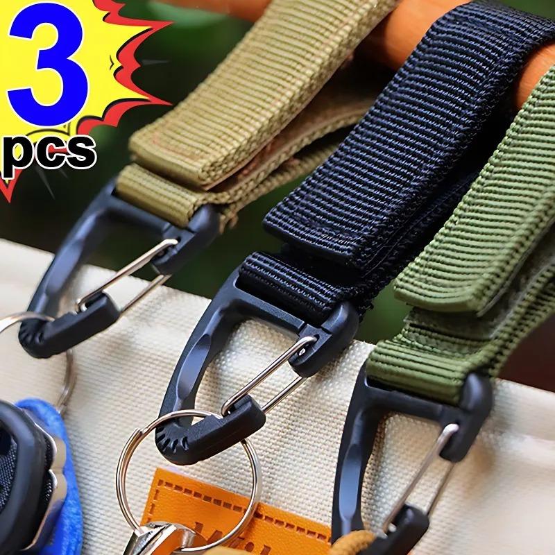 Nylon Gurtband Karabiner Handschuhhaken Outdoor Taktischer Handschuh Kletterseil Verlustsicher Camping Hängeschnalle Werkzeug