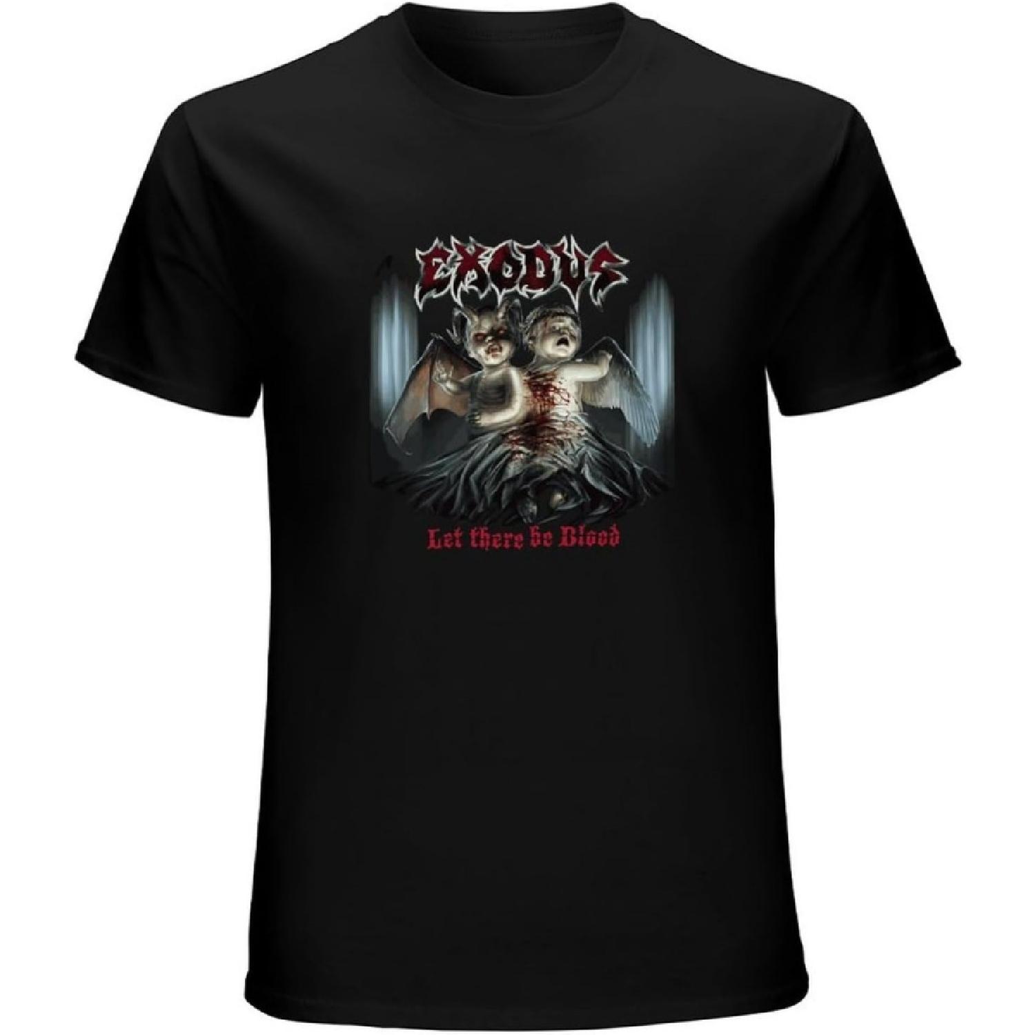 XIANGCUIJIAO Honger Exodus Let There Be Blood Heavy Metal Thrash Metal Funk Men T-Shirt Black S