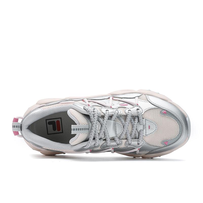 FILA Fluid 6 Cat Paw Fashion Versatile Low-Top Lifestyle Casual Shoes Women sneaker Silver Pink F12W522111FSP