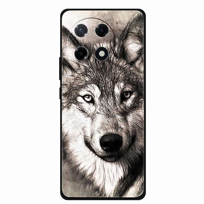 For Tecno Camon 30S Case Popular Picture Black Silicone Soft Back Cover Case For Tecno Camon 30S Phone Cases Camon30s 30 S 6.78"