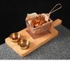 Stainless Steel Blue Fried Snack & Dipping Sauce Dish Set - Artistic Concept for Restaurants and Clubs