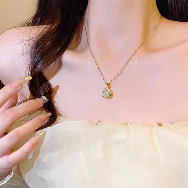 Sexy Jednoduché Šťastné Tašky Řetízky Kamenný Klíčník Gotické Šperky Dámský Přívěsek Choker Náhrdelník Dívka Dárek ke Dni svatého Valentýna