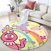 Yo Gabba Gabba!,Round Area Rug,Carpet Rug for Living Room Bedroom Sofa Playroom Decor,Non-slip Floor Mat