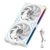 LDPCSJ DL-2 Computer Chassis Fan 120mm 5V 3-pin ARGB Cooler 12V/4PIN PWM 800-2000 RPM 3-in-1 Quiet Building Block Cooling Fan