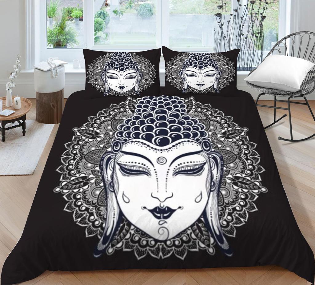 Bohemian Style Duvet Cover Set Boho Bedding Cover Pillowcase Boho Home Bed Clothes Man Quilt Cover King Size Bed Clothes