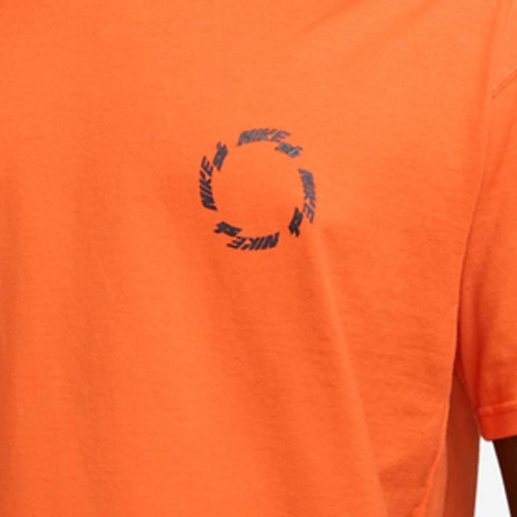 Nike Alphabet Print Loose Round Neck Short-Sleeve T-Shirt Men Tops Safety-Orange FB8143-819