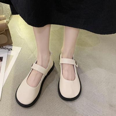 Fashion Women's Flat Shoes Spring New Round Head Shallow Mouth Soft Sole Anti-slip Wear-resistant Low-top Shoes