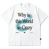 WoCotton Loose Fitting T-Shirt Short Sleeve White Shirt Luxury Brand Streetwear Summer Oversized T Shirt Graphic