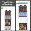 Over The Door Organizer with 4 Large Pockets Large Capacity Knitting Organizer Storage with Zipper Toy Plush/Hammock Hanging Bag