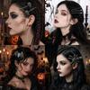 Spider Bangs Clip Black Halloween Hair Clips Creative Rhinestone Barrettes  Halloween Festival